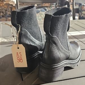 A.S.98 Women's Sleek Black Ankle Booties